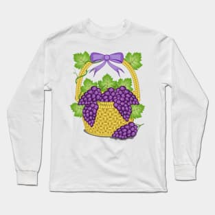 Grapes Basket Long Sleeve T-Shirt